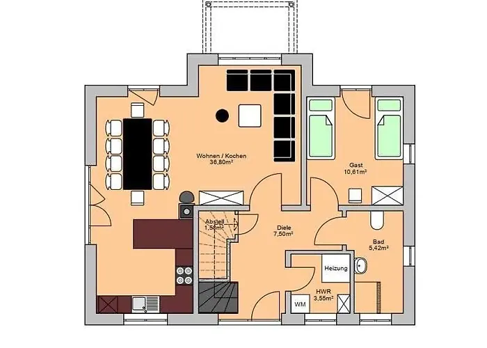 Prázdninový dům E13 Reetdachhaus 